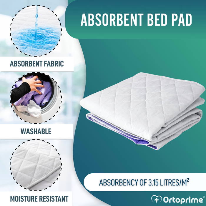 Eco Washable Absorbent Bed Protector 90cm 3.15 Litres/m2
