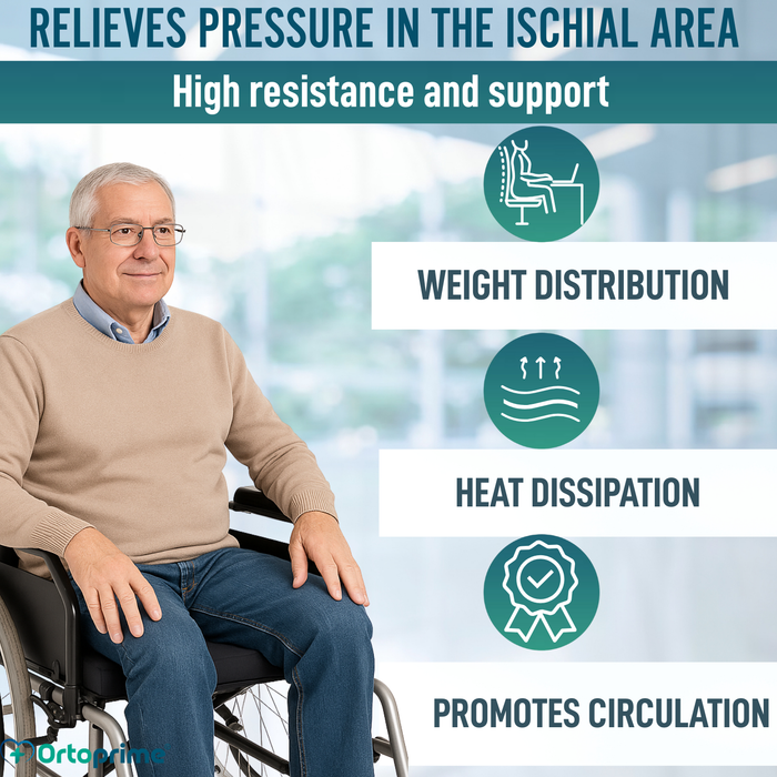 Visco Gel Pressure Relief Cushion Ischial Zone 85 kg/m3