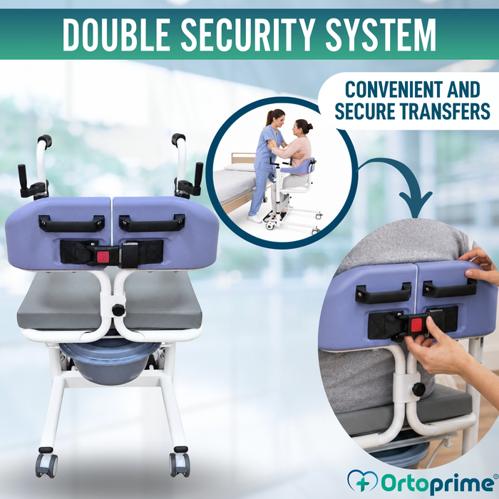 3-in-1 Transfer Chair | Height Adjustable Commode Chair