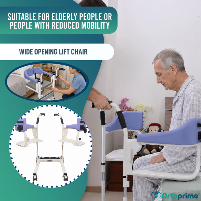 3-in-1 Transfer Chair | Height Adjustable Commode Chair