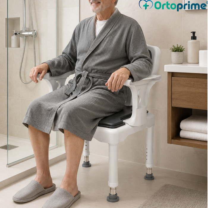 3-in-1 U-Shaped Shower Chair | Non-Slip Shower Stool