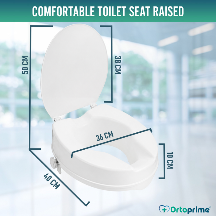 Toilet Lift with Lid 10 cm | Universal