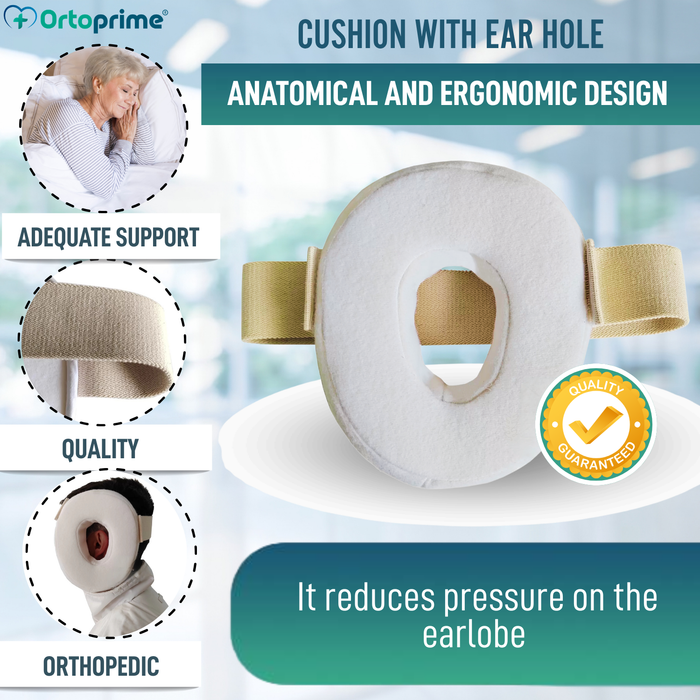 Ear Pressure Relief Cushion with Opening Adjustable