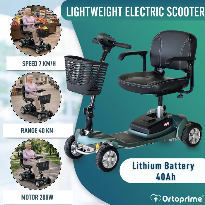 Demountable Electric Scooter | 40Ah Lithium Battery