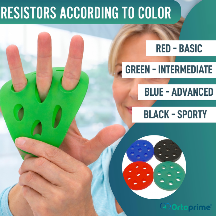 Silicone Finger Extensor Exerciser | 4 Levels of Resistance