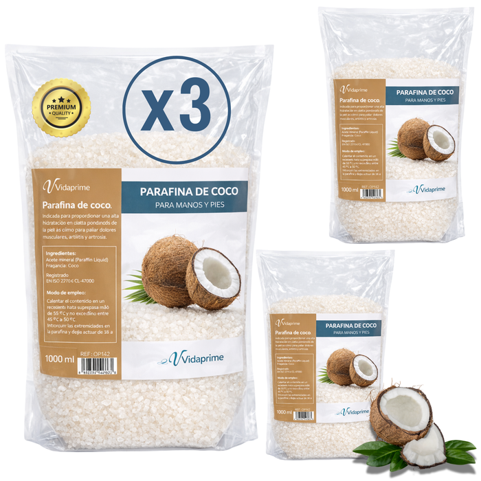 Antioxidant Rehabilitation Paraffin Pack for Hands and Feet 3000 ml | Coconut