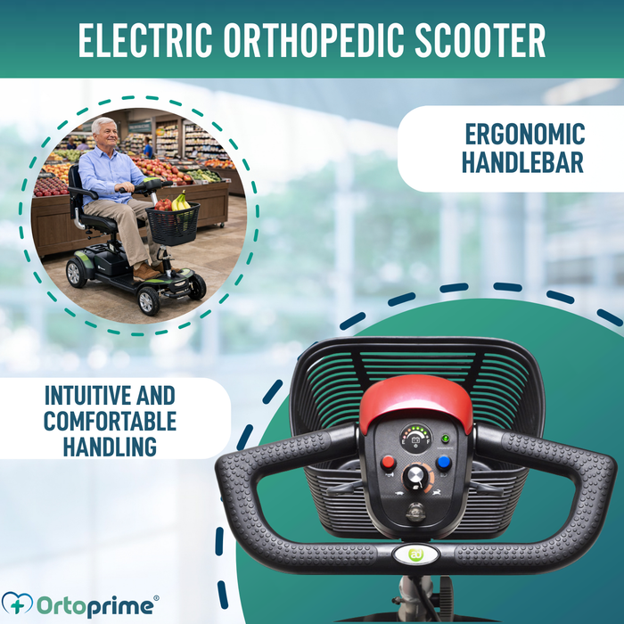 Compact Electric Scooter with Rear Storage Bag