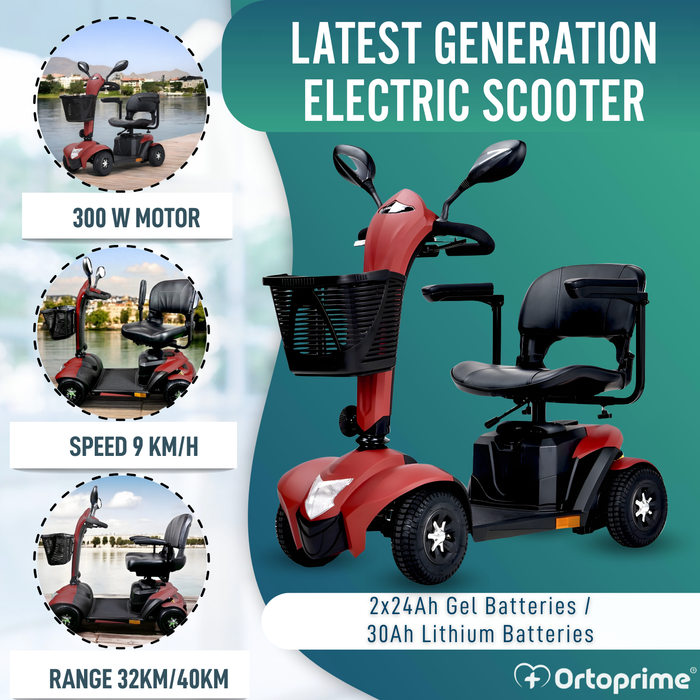 Latest Generation Electric Scooter | Large 24cm Wheels
