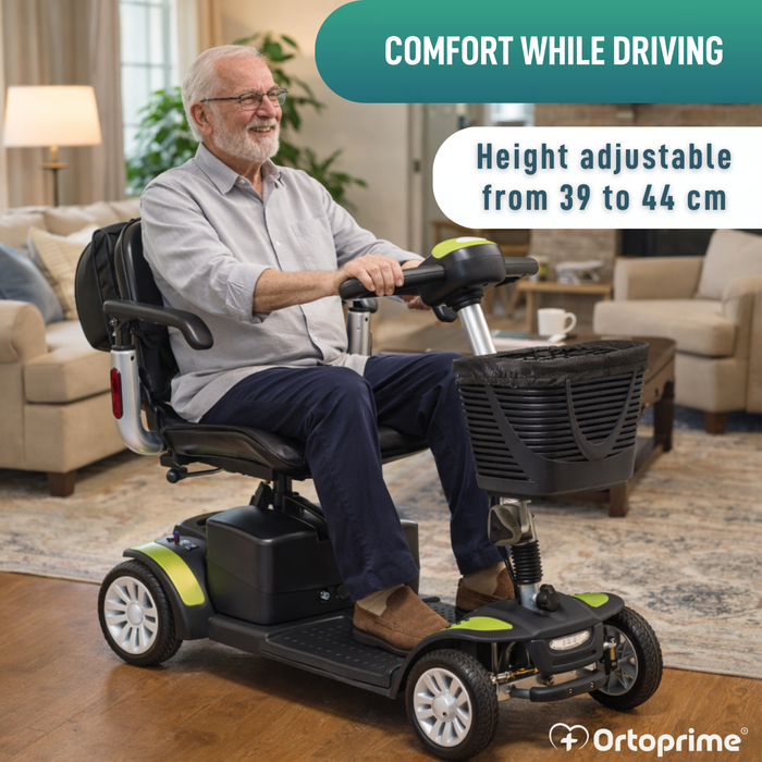 Compact Electric Scooter with Rear Storage Bag