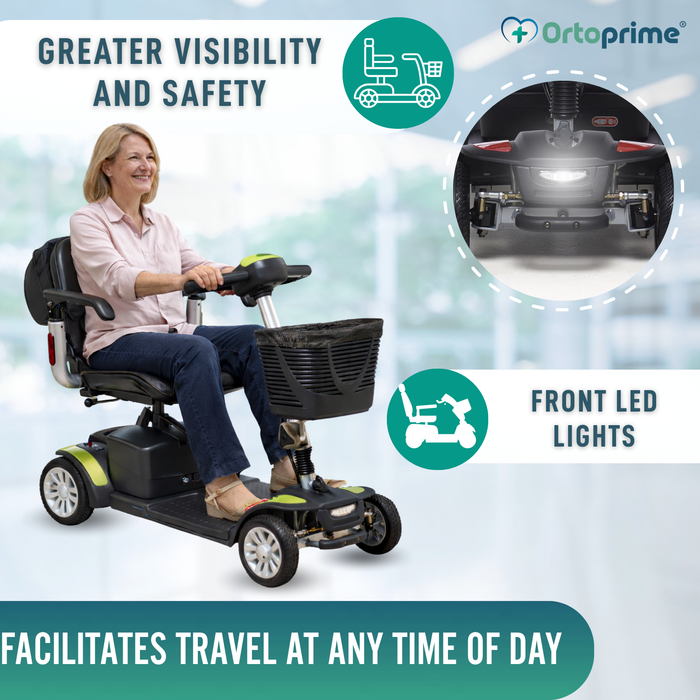 Compact Electric Scooter with Rear Storage Bag