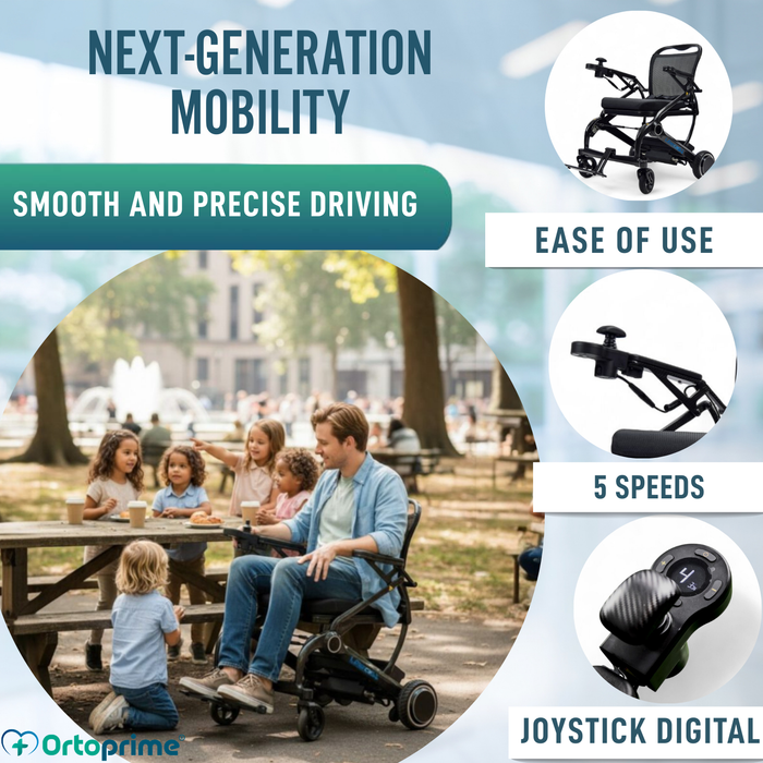 Ultra-Compact Electric Wheelchair | Carbon Fibre Frame
