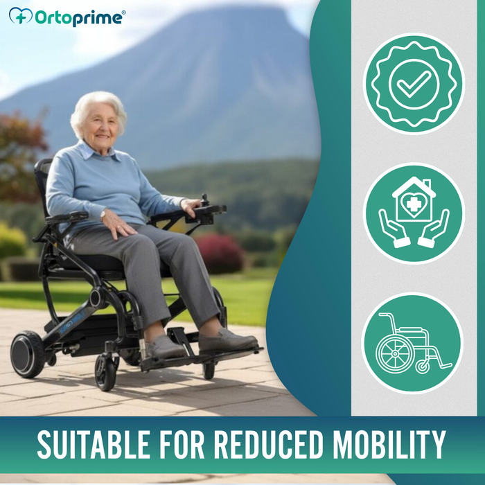 Ultra-Compact Electric Wheelchair | Carbon Fibre Frame