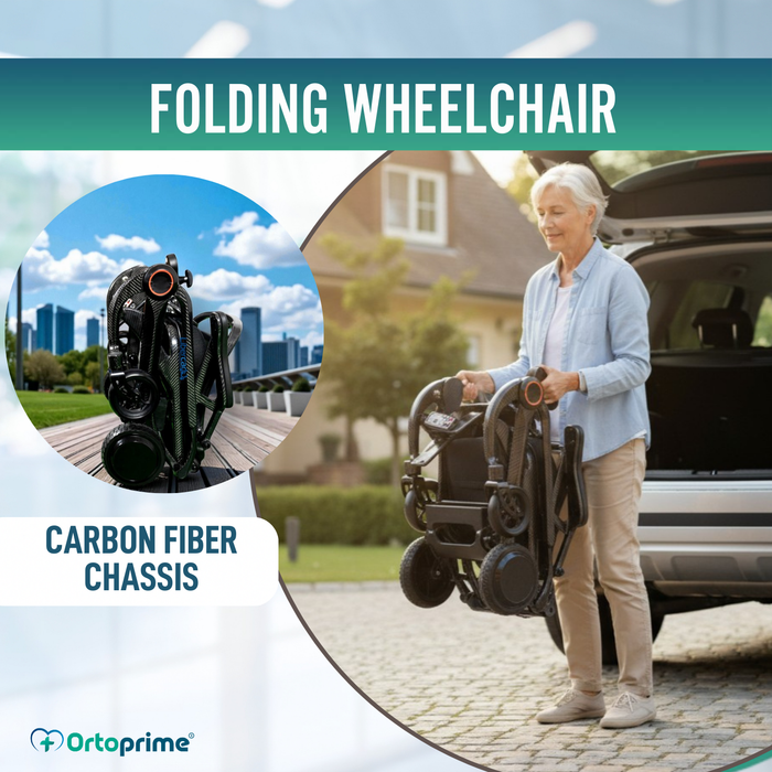 Ultra-Compact Electric Wheelchair | Carbon Fibre Frame