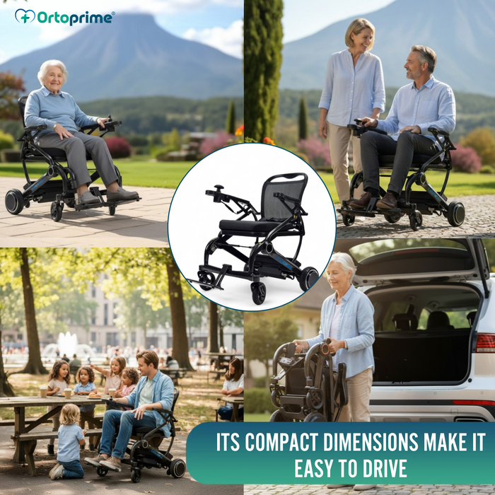 Ultra-Compact Electric Wheelchair | Carbon Fibre Frame