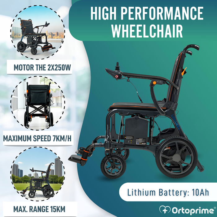 Ultralight Electric Wheelchair with Brushless Motors