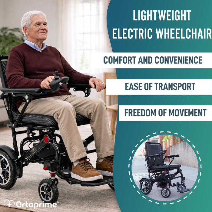 Ultra-Light Foldable Electric Wheelchair | 10Ah Battery
