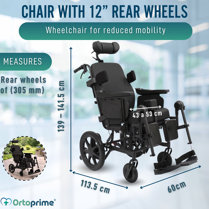 Tilt-in-Space Positioning Wheelchair | Pressure Relief