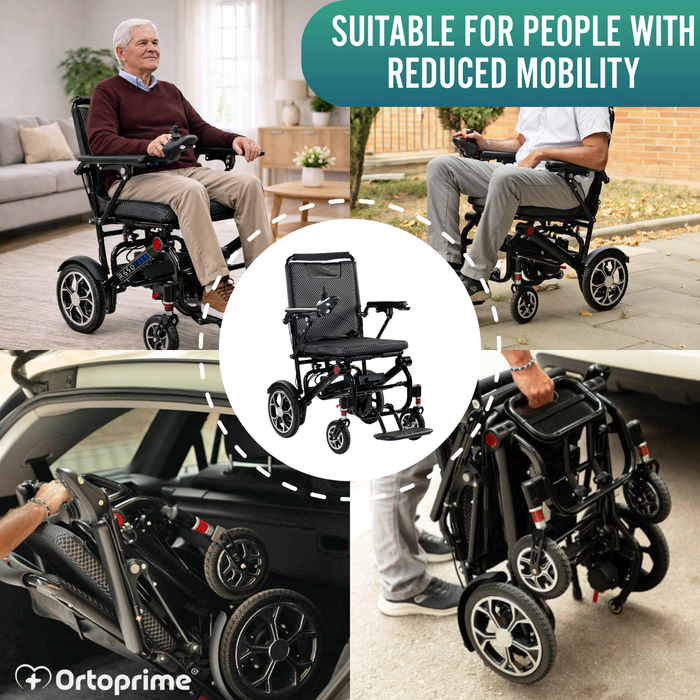 Ultra-Light Foldable Electric Wheelchair | 10Ah Battery