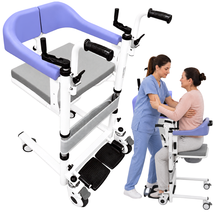 3-in-1 Transfer Chair | Height Adjustable Commode Chair