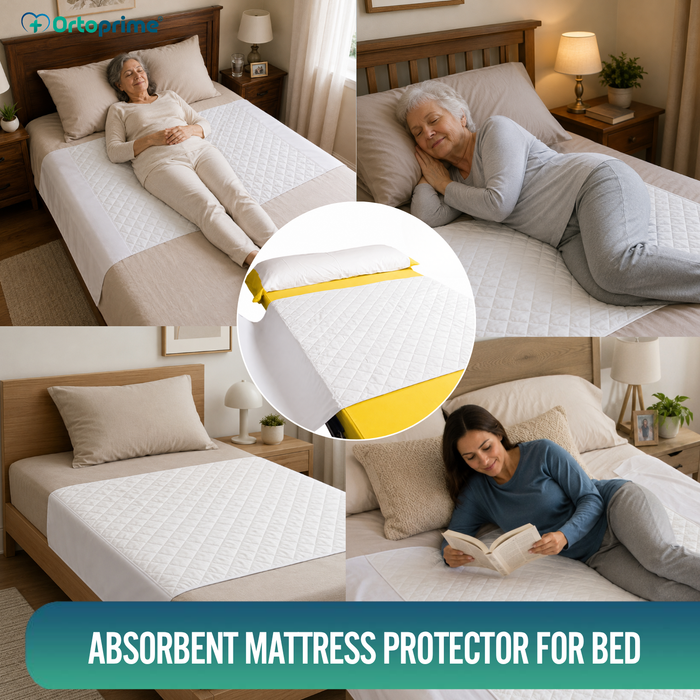 Eco Washable Absorbent Bed Protector 90cm 3.15 Litres/m2