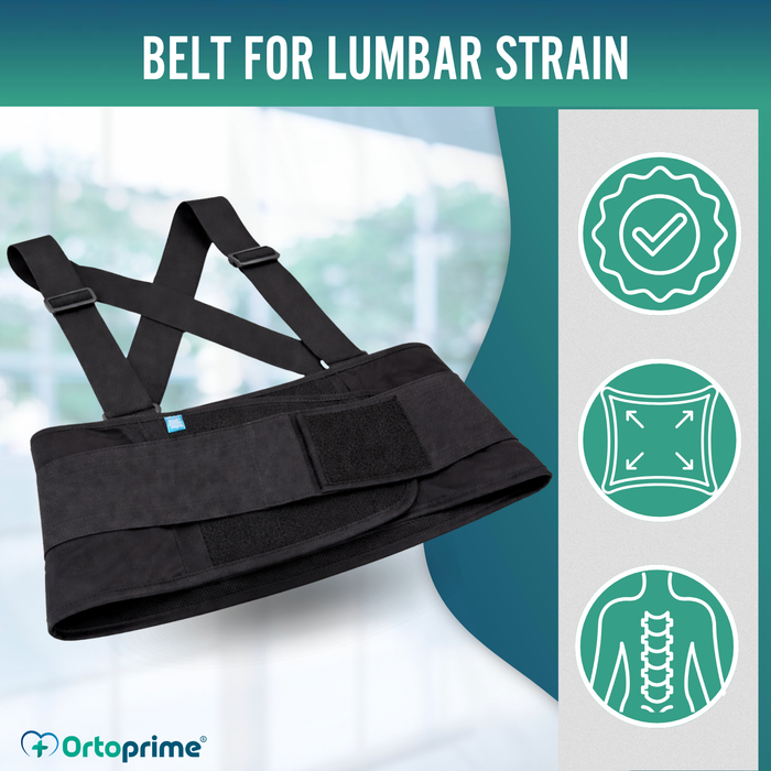 Lumbosacral Work Support with Straps | Adjustable Brace