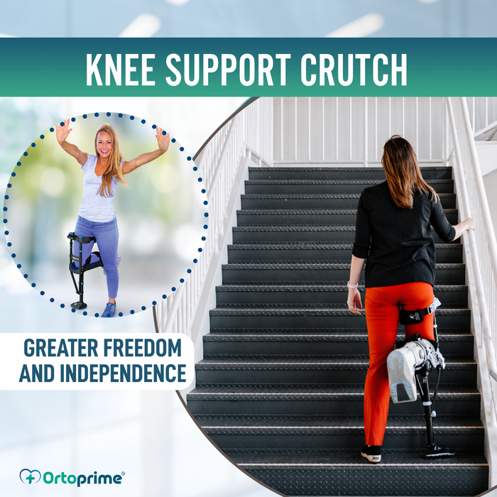 Hands-Free Knee Crutch | Height Adjustable