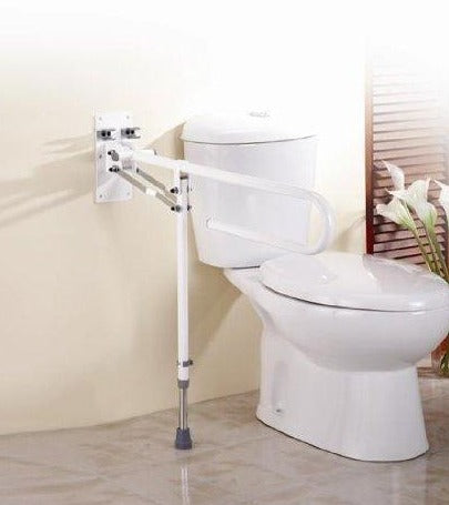 adjustable folding bathroom support bar with leg-ortoprime-uk