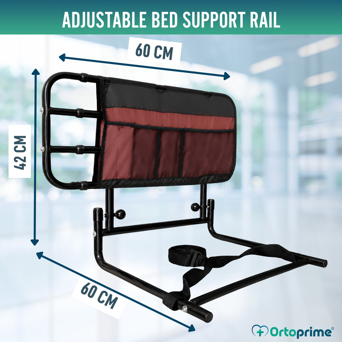 Adult Bed Rail with Pockets and Adjustable