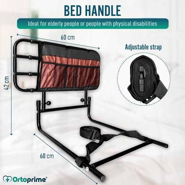 adult-bedside-rail-with-pockets-fall-prevention-support-ortoprime-uk