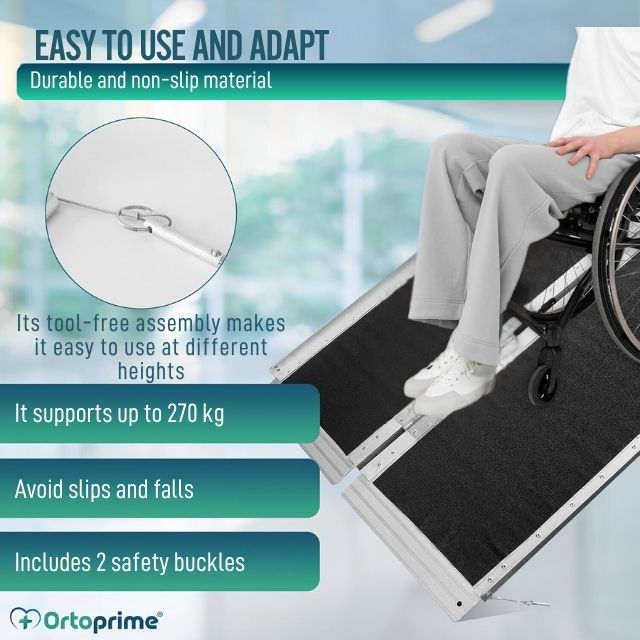 Portable Foldable Wheelchair Ramp for Stairs β Ortoprime.uk