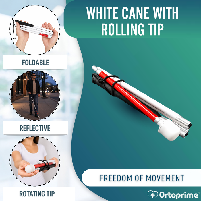Folding Aluminium Guide Cane for Visually Impaired
