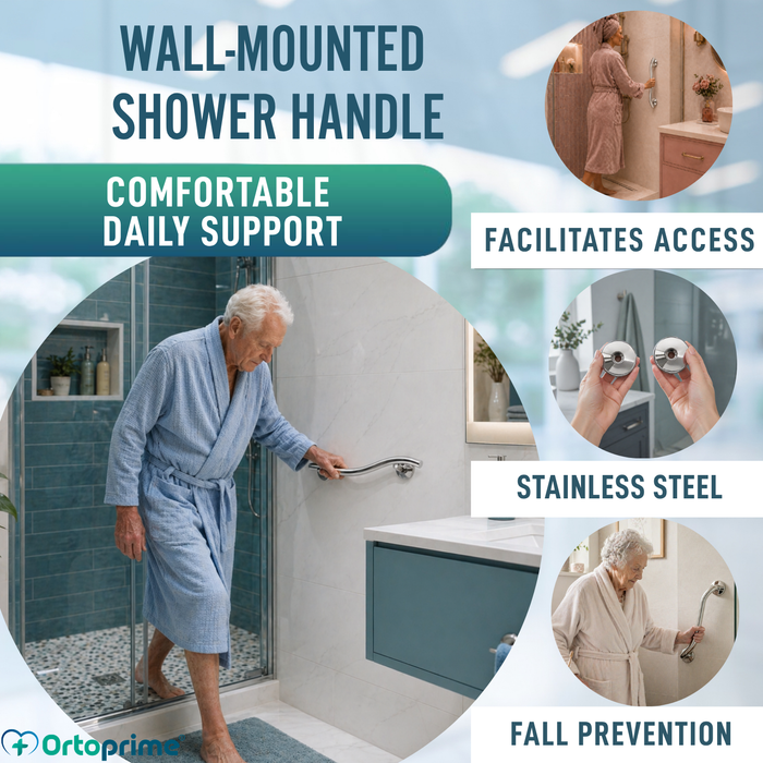 Bathroom Support Bar in Stainless Steel | 35 cm