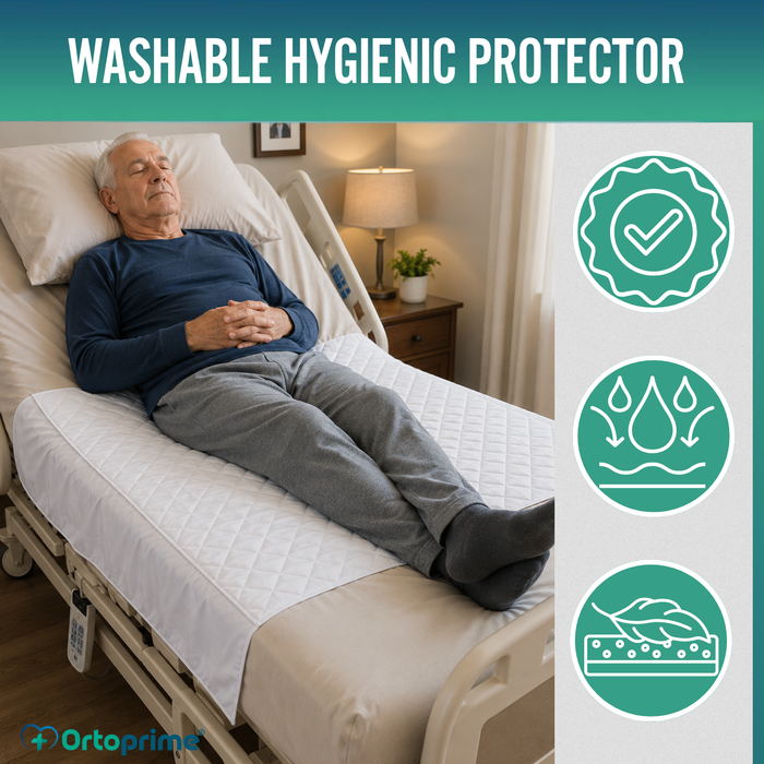 Pack of 2 Washable Absorbent Bed Pads 90cm Plus 4.65 L/m²