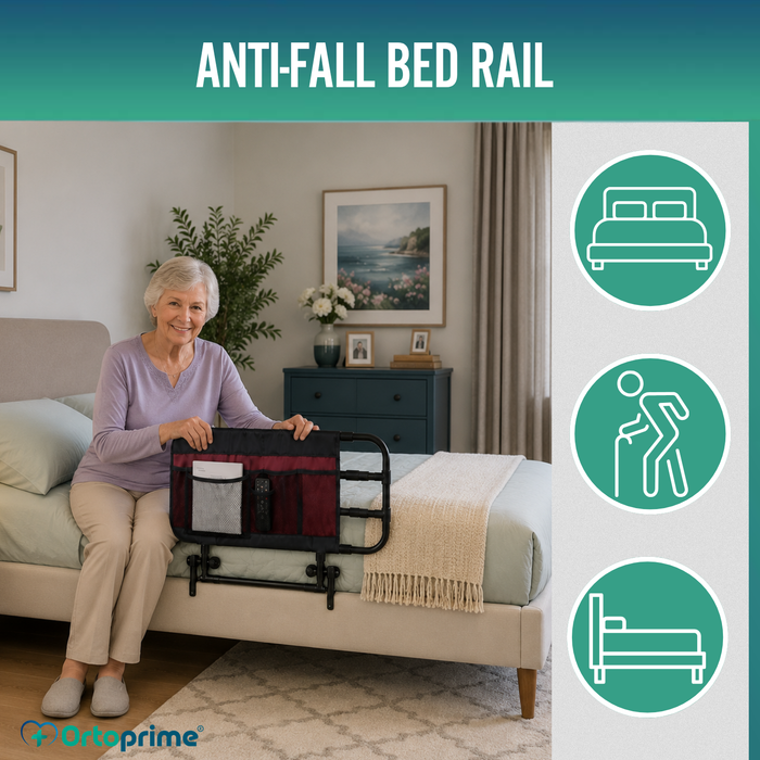 Adult Bed Rail with Pockets and Adjustable