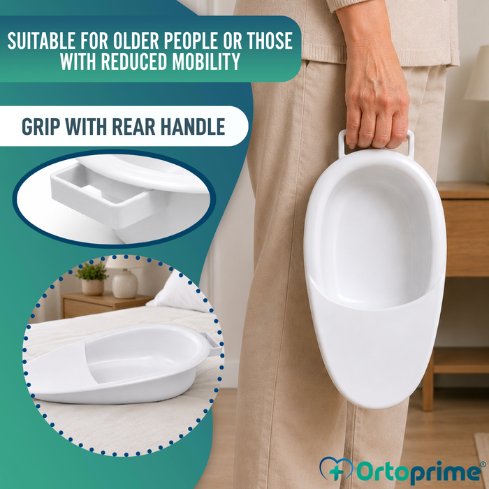 Bedpan for Elderly 2.5 Litres | Unisex Bed Urinal