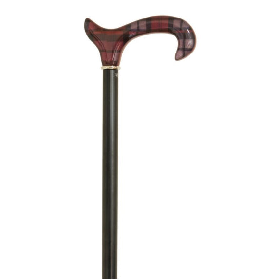 beech-wood-derby-walking-stick-tartan-check-pattern-ortoprime-uk