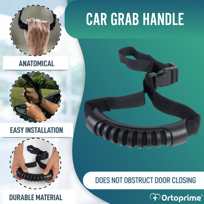 Car Exit Assist Strap with Ergonomic Handle