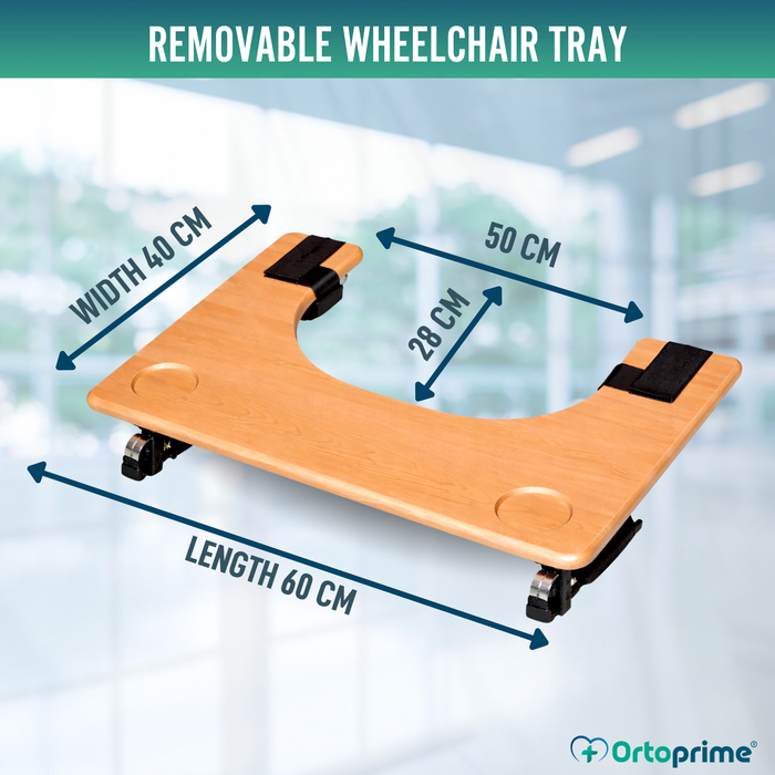Wheelchair Tray | Portable Table with Cup Holder