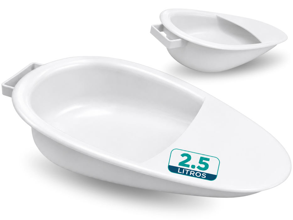 Bedpan for Elderly 2.5 Litres | Unisex Bed Urinal