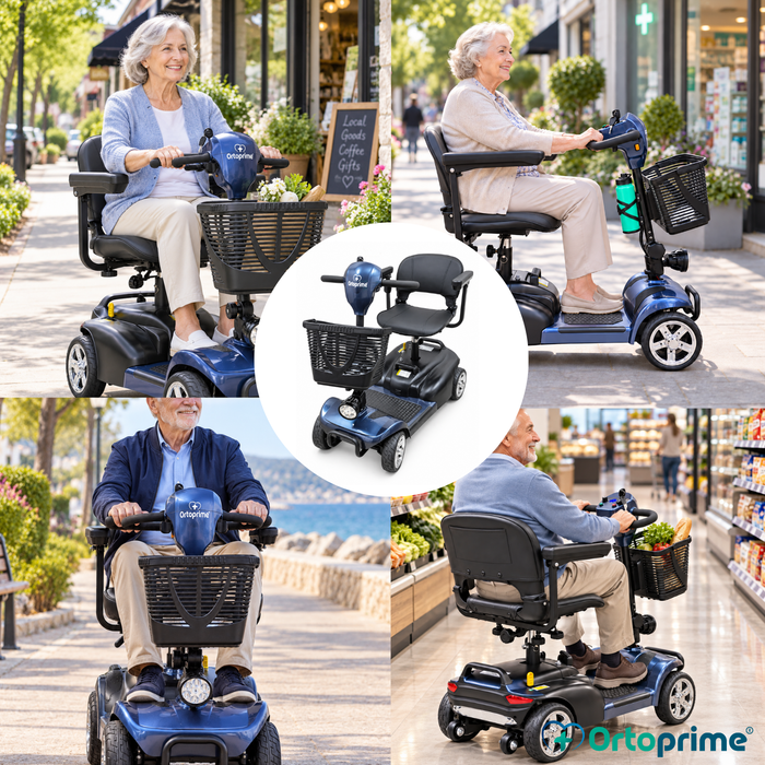 4-Wheel Mobility Scooter | Removable Battery & Portable