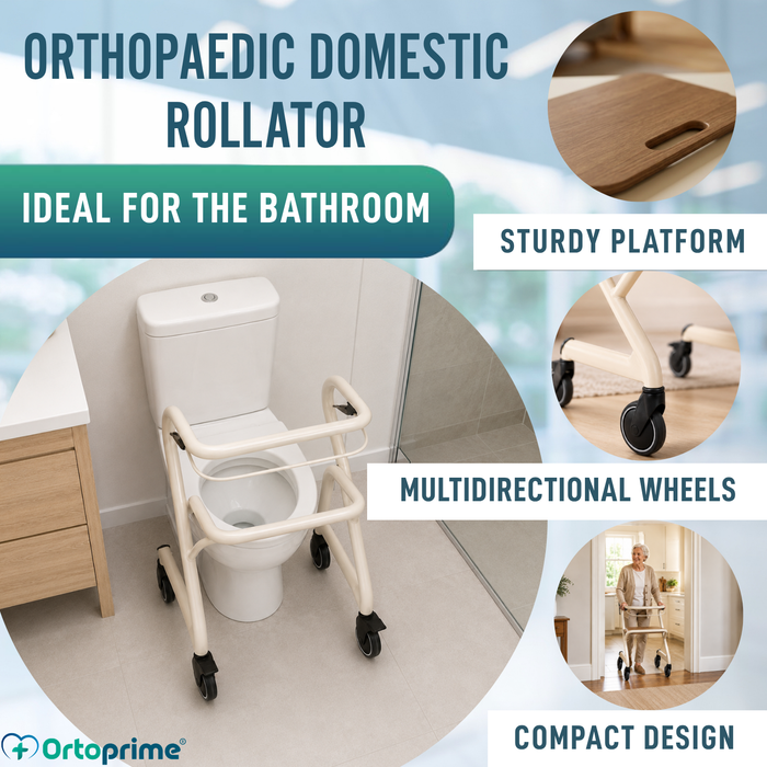 Rollator with Seat and Central Brake | Indoor Use