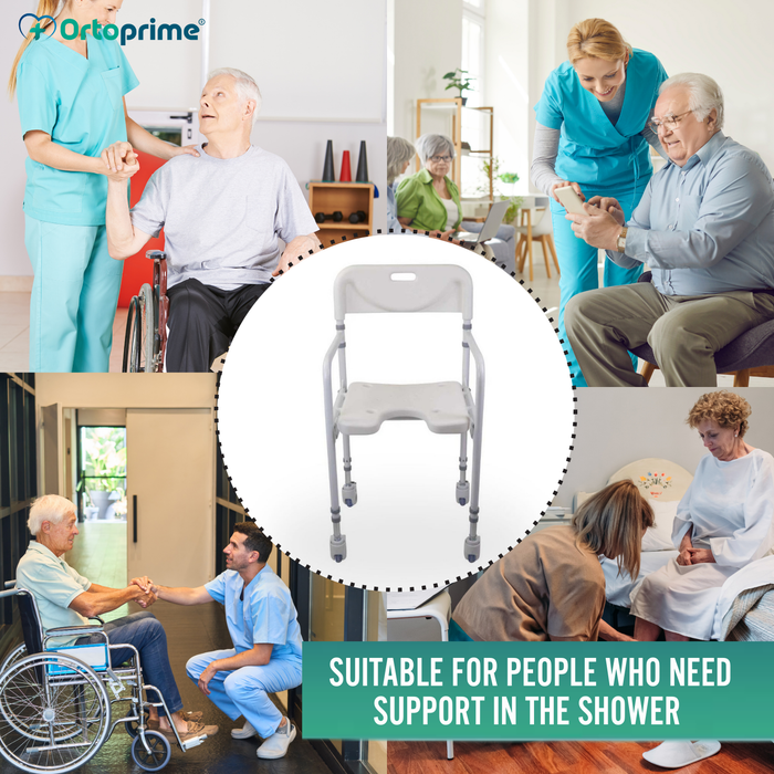 U-Shaped Shower Chair | Foldable Bath Seat