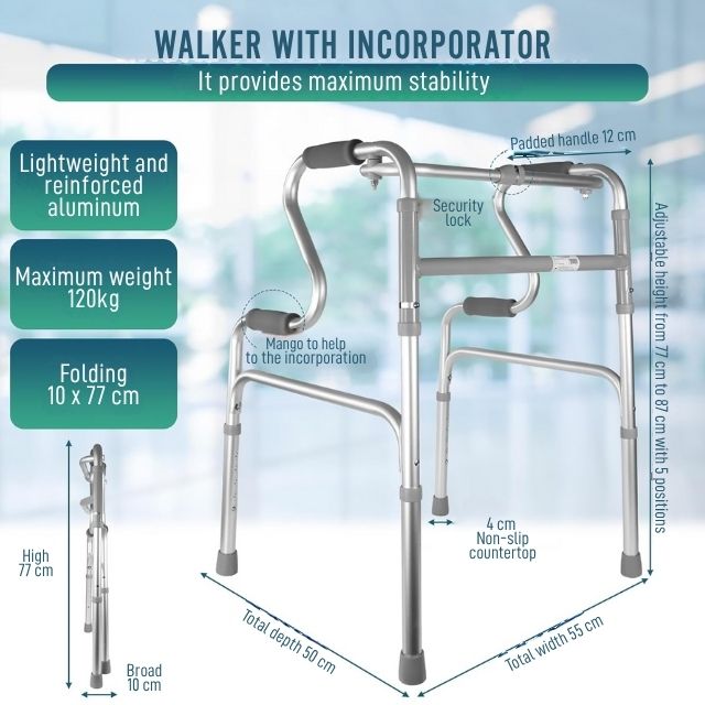folding-aluminium-walker-with-incorporator-bar-ortoprime-uk