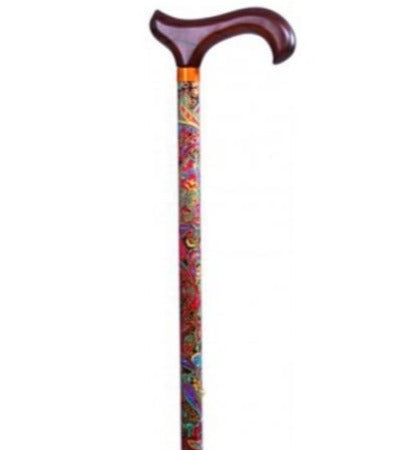 folding-and-adjustable-walking-stick-multicolour-pattern-ortoprime-uk