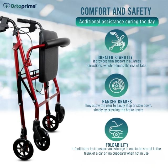 folding-rollator-walker-four-wheels-for-elderly-ortoprime-uk