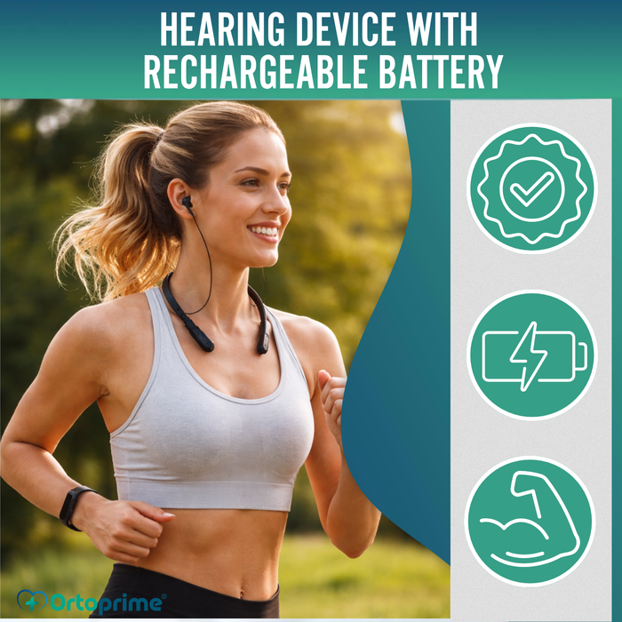 Rechargeable Hearing Amplifier with Noise Reduction