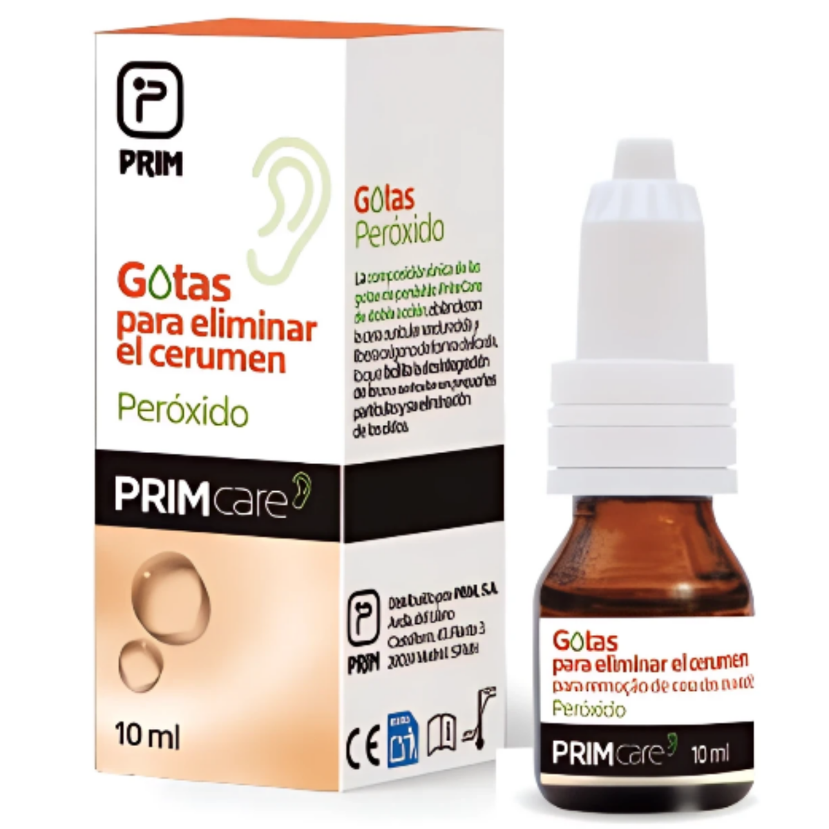 Earwax Removal Drops | Hydrogen Peroxide 10 ml — ORTOPRIME-COM