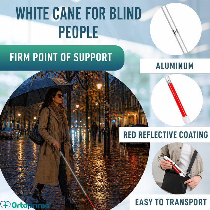 Folding Aluminium Guide Cane for Visually Impaired