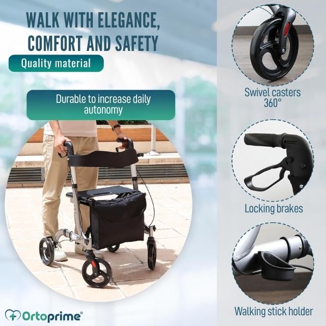 lightweight-aluminium-rollator-with-brake-system-ortoprime-uk