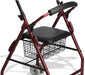 lightweight-burgundy-rollator-with-seat-for-elderly-ortoprime-uk